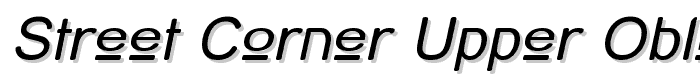 Street Corner Upper Oblique font